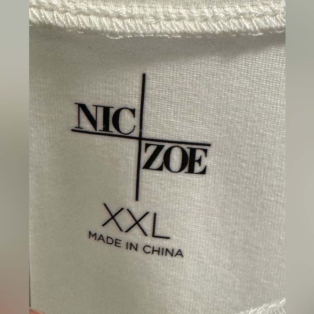 New NIC+ZOE White Women's Tank Top size XXL - Picture 3 of 7